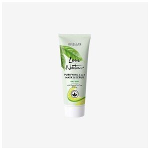 ماسک و اسکراب پاکسازی کننده صورت تی تری و لیمو لاونیچر Oriflame 75ml